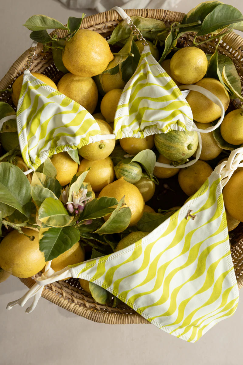 LIME GREEN TRIANGLE BIKINI