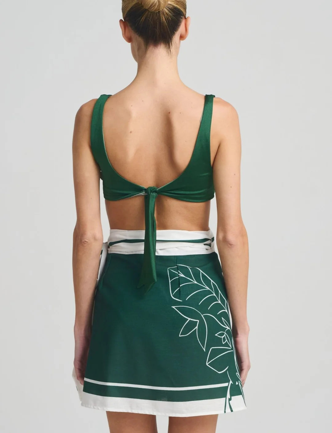 SAVIRA GREEN SKIRT