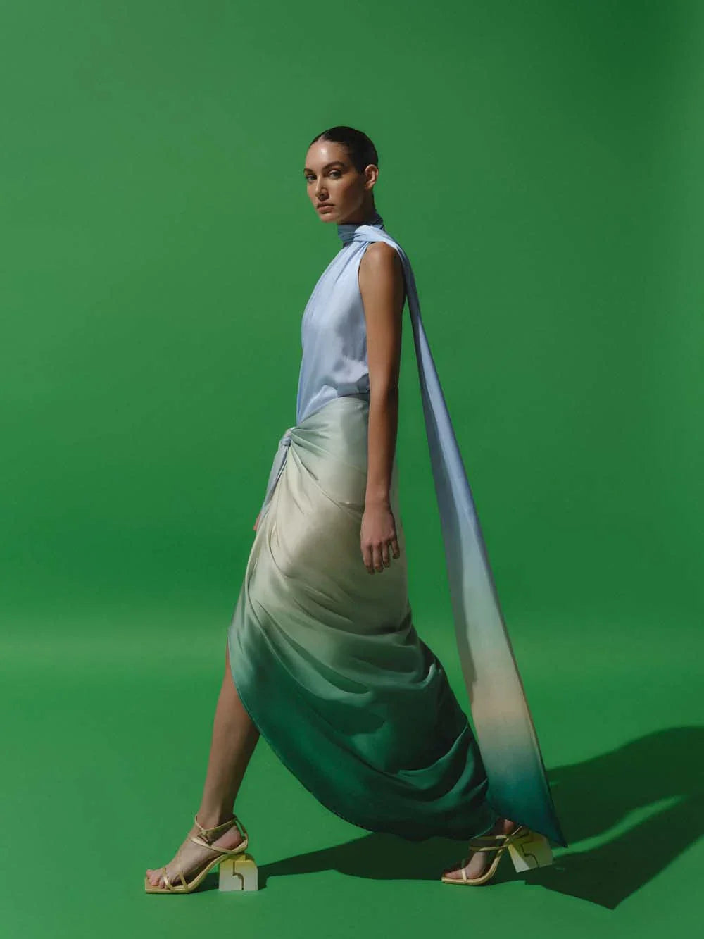 LORA ALGAE DRESS