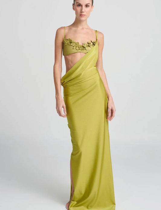 NEROLI DARK YELLOW DRESS