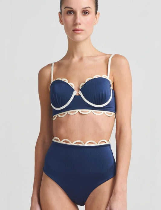 NACARE BIKINI HIGH WAIST NAVY