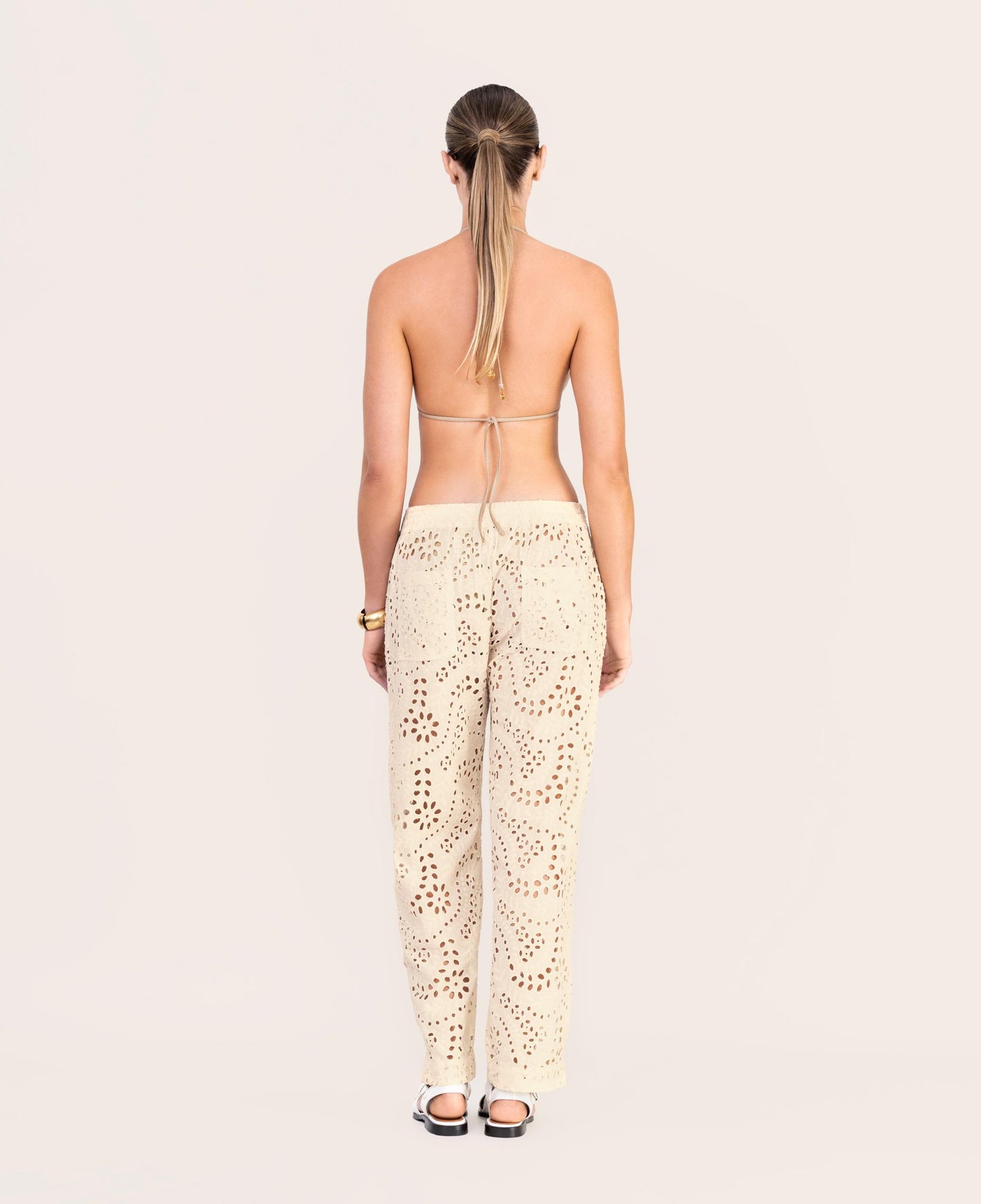 IVORY LACE PANTS
