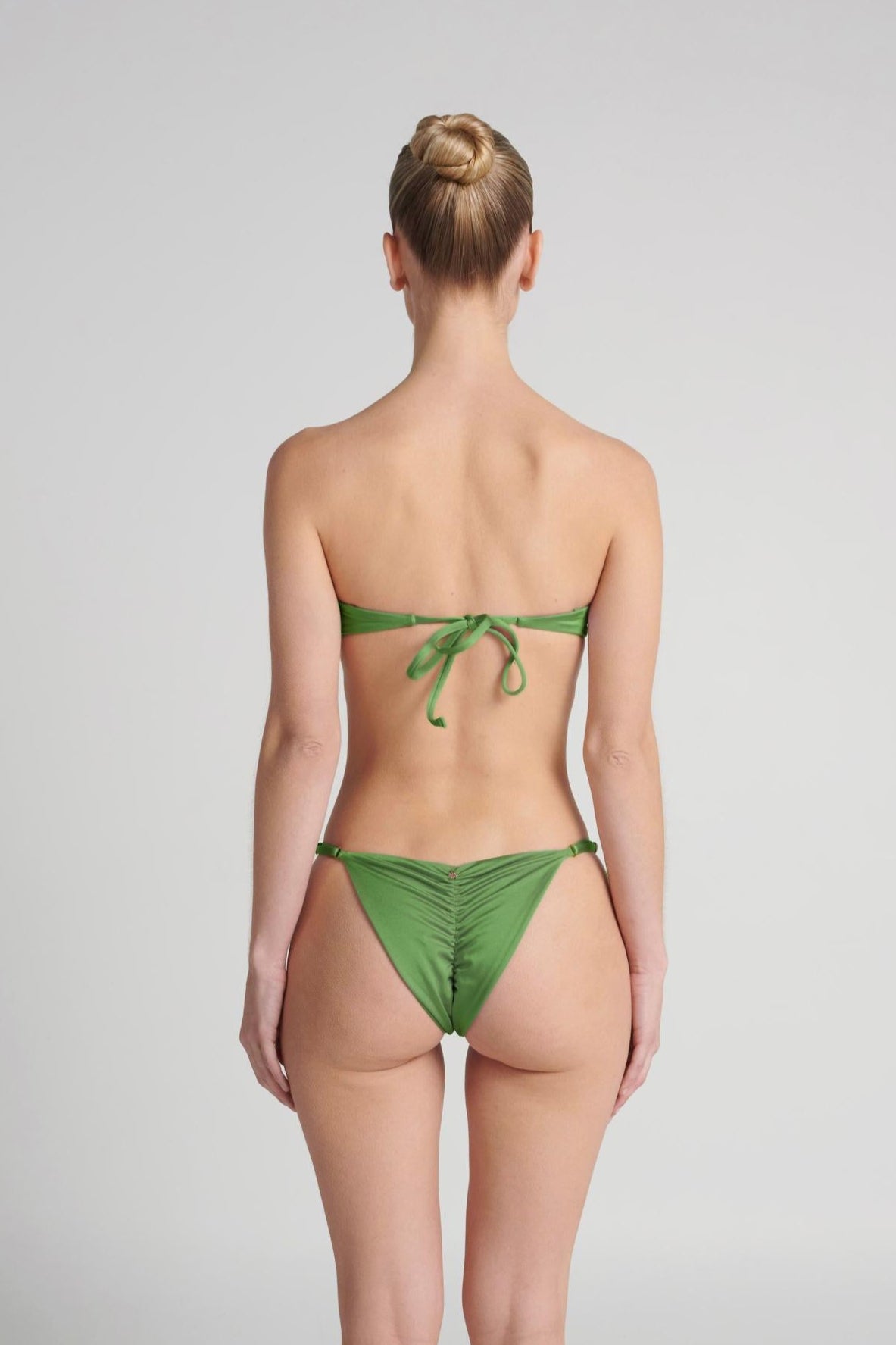 GREEN STRAPLESS BIKINI