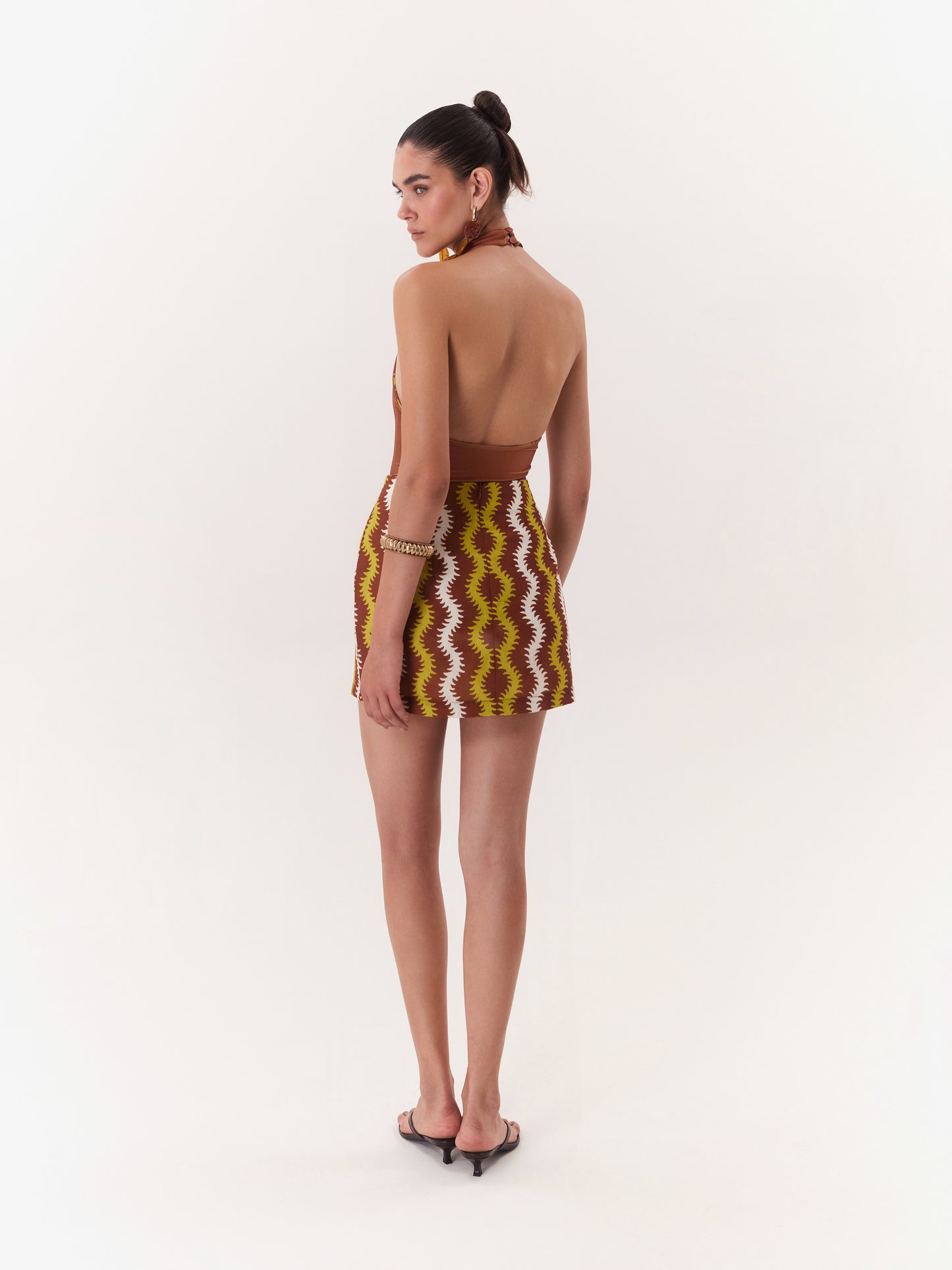 SOLAR MINI SKIRT BROWN