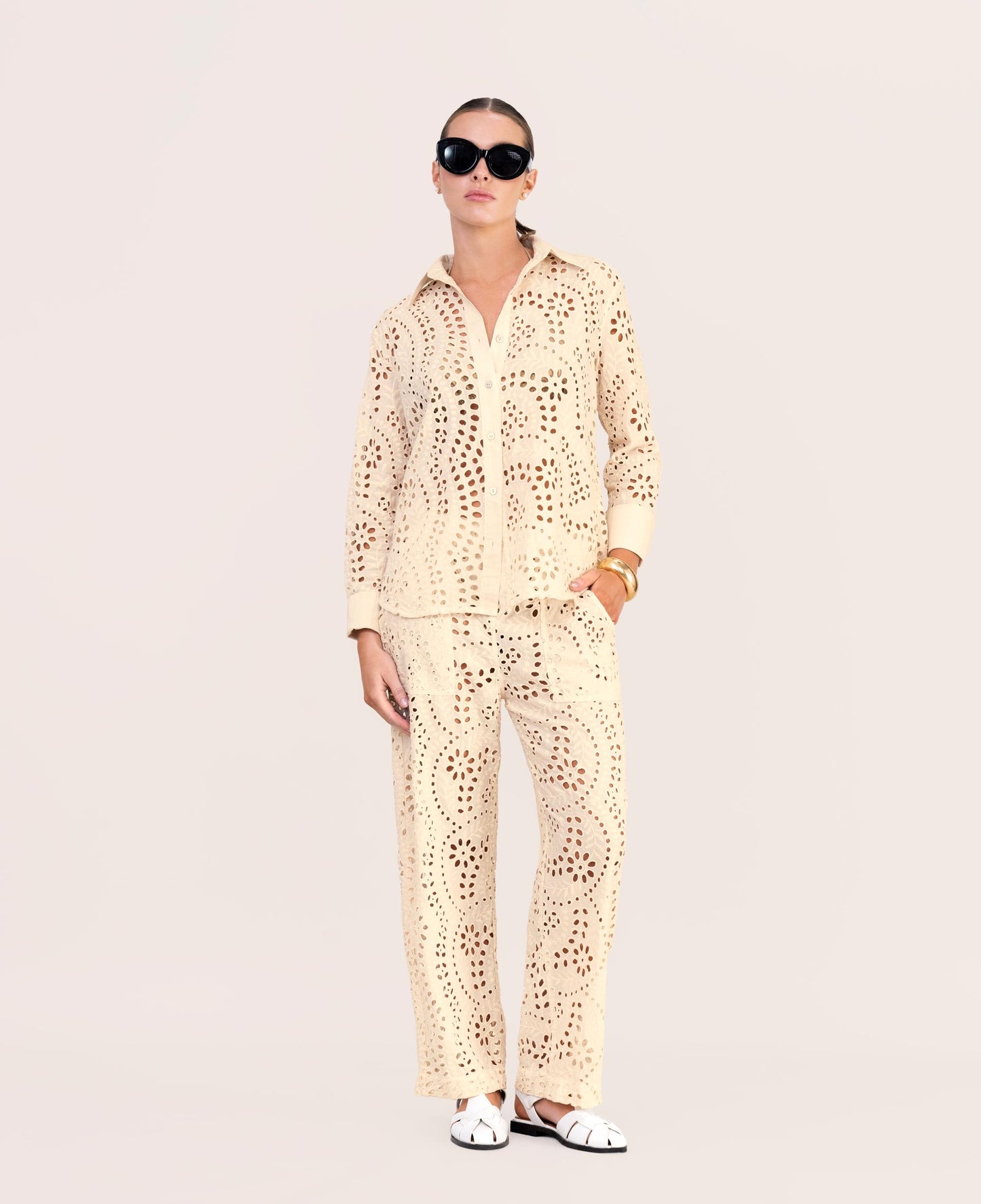 IVORY LACE SHIRT