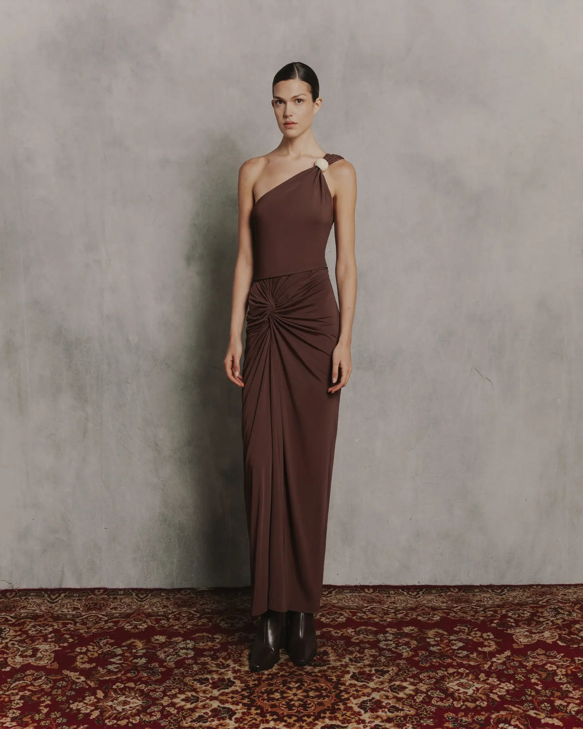 CANOA BROWN MAXI DRESS