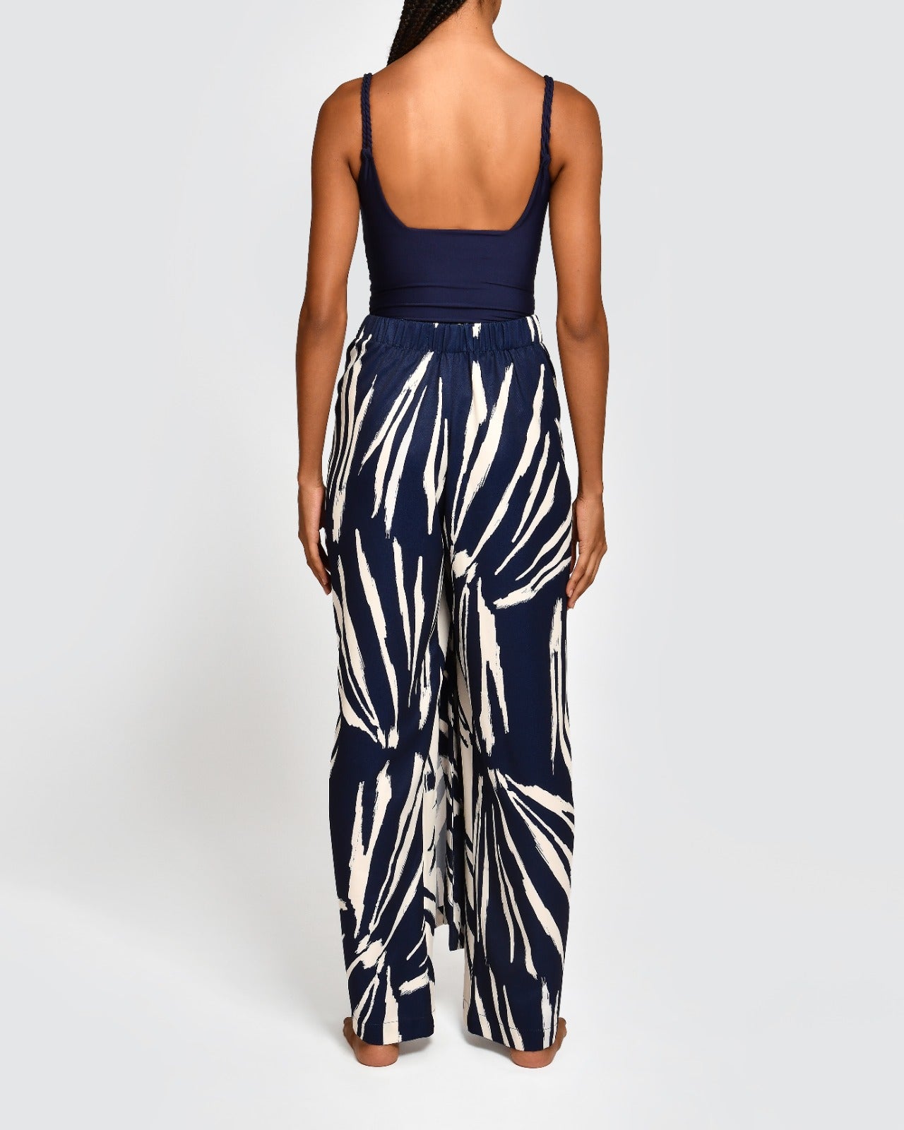 CAMILLE NAVY SHELLS PANTS