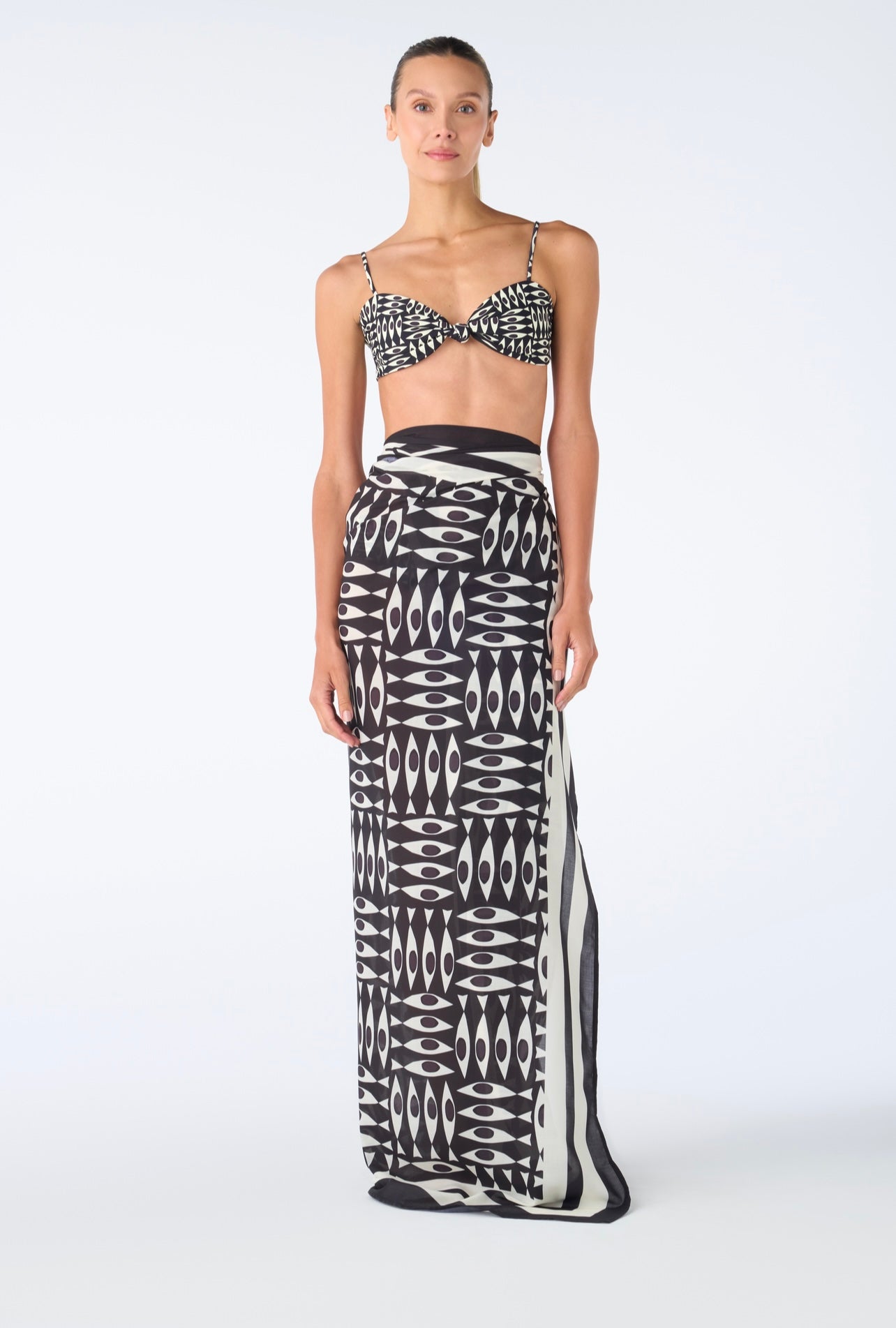 MIDNIGHT MOLA MINI FISH SARONG