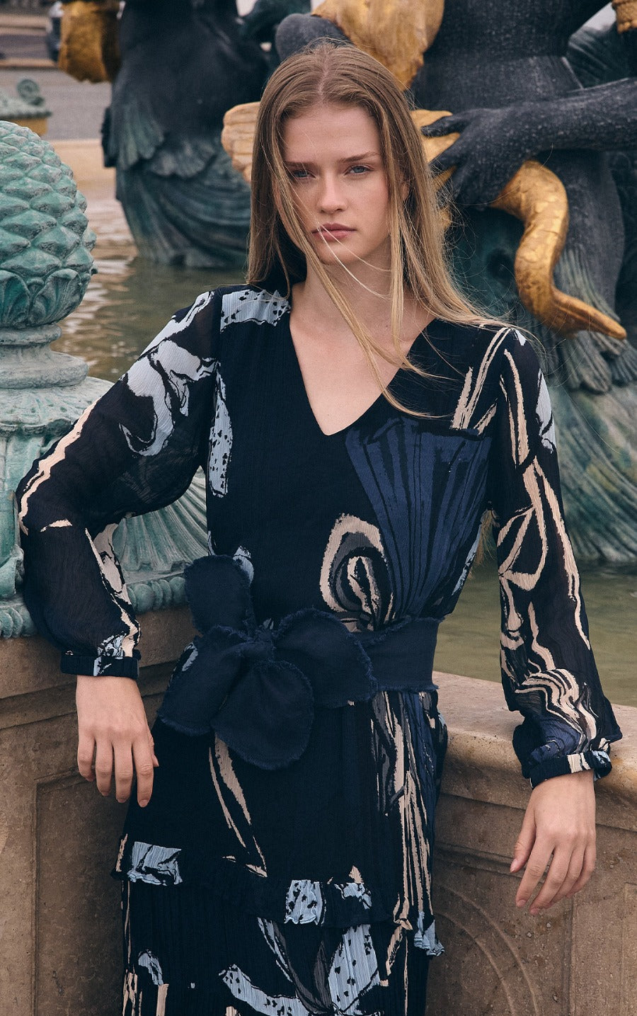 BRUMA DRESS & ORQUIDEA BELT