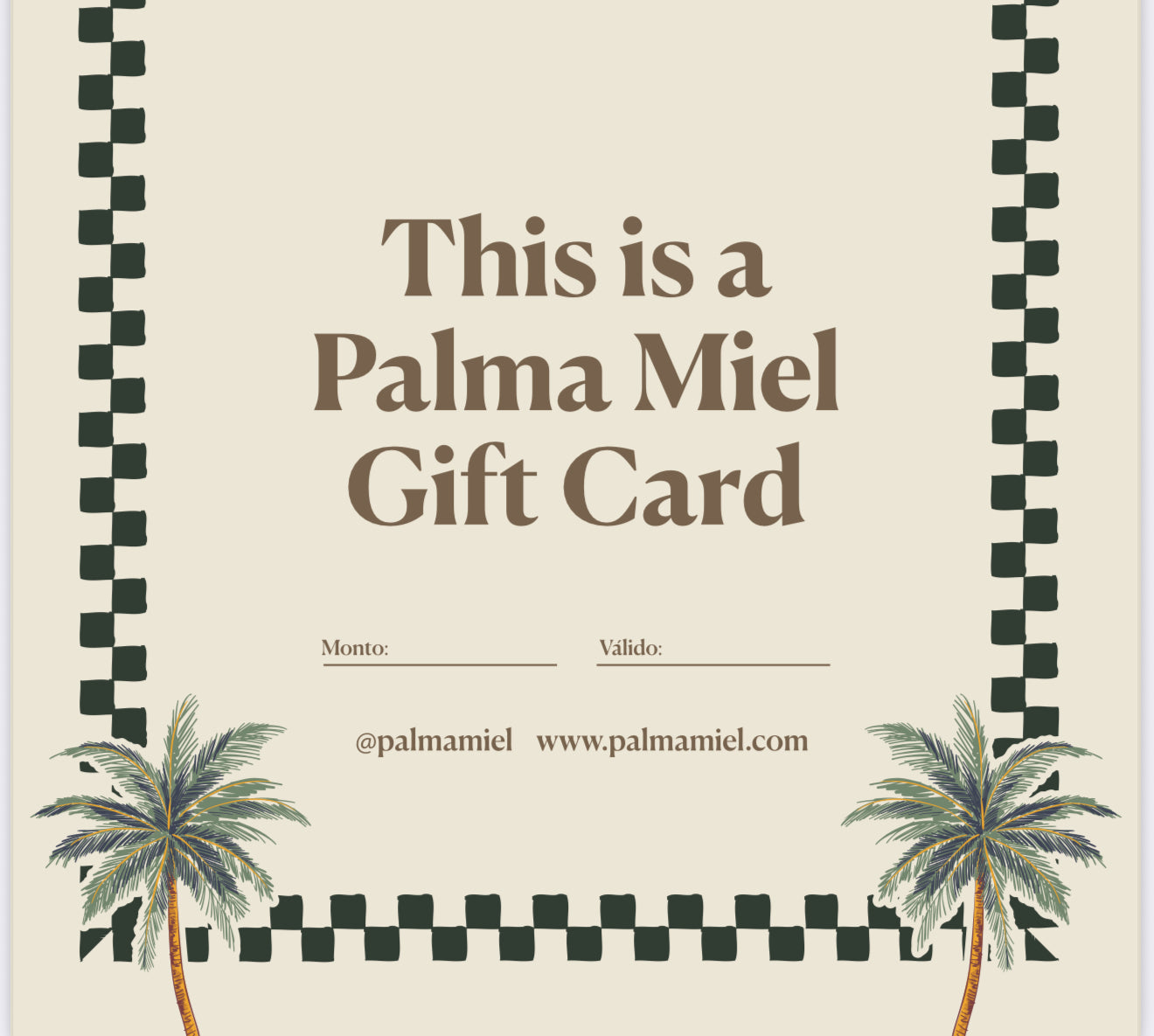 GIFT CARD PALMA MIEL