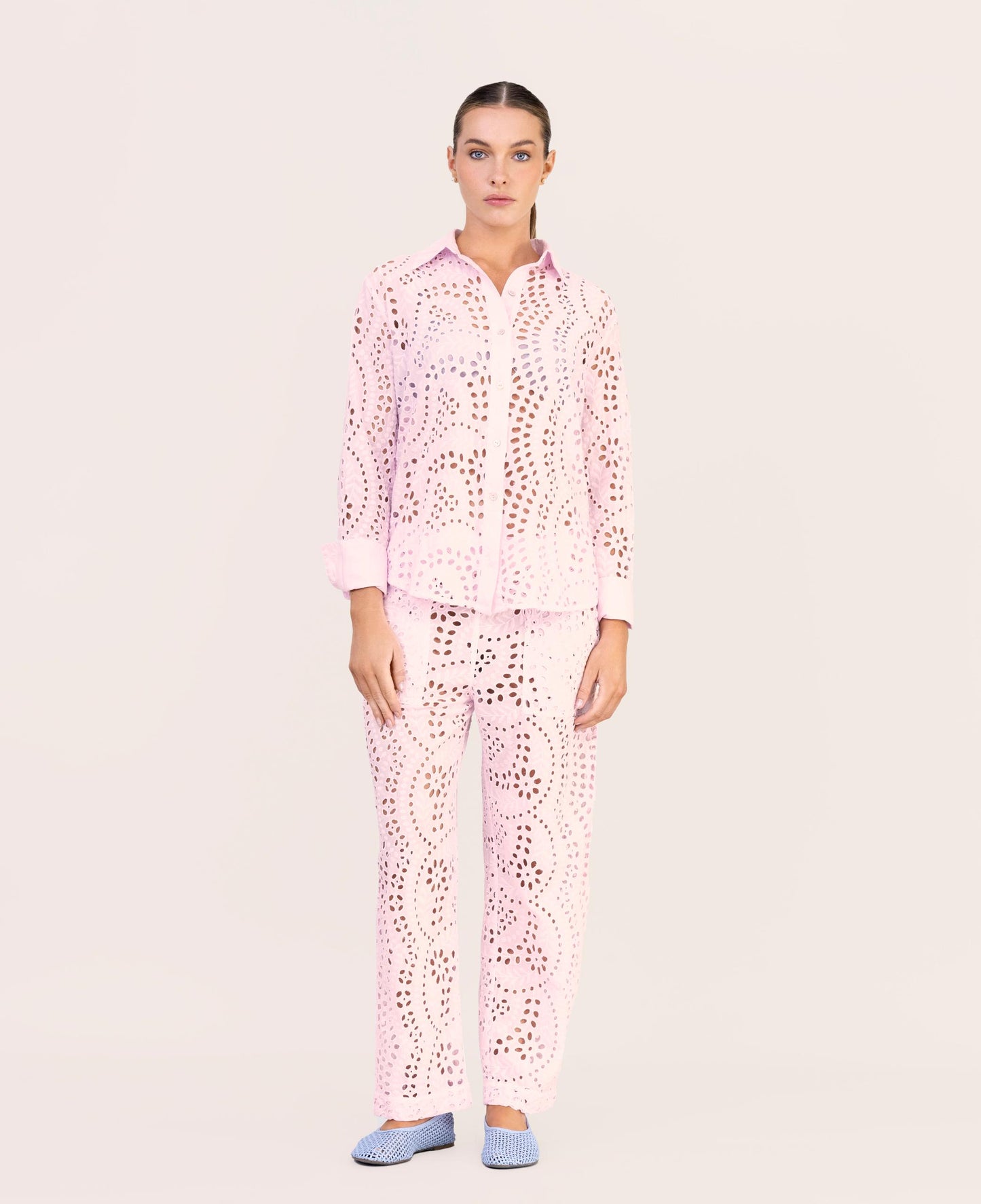 PINK LACE SHIRT