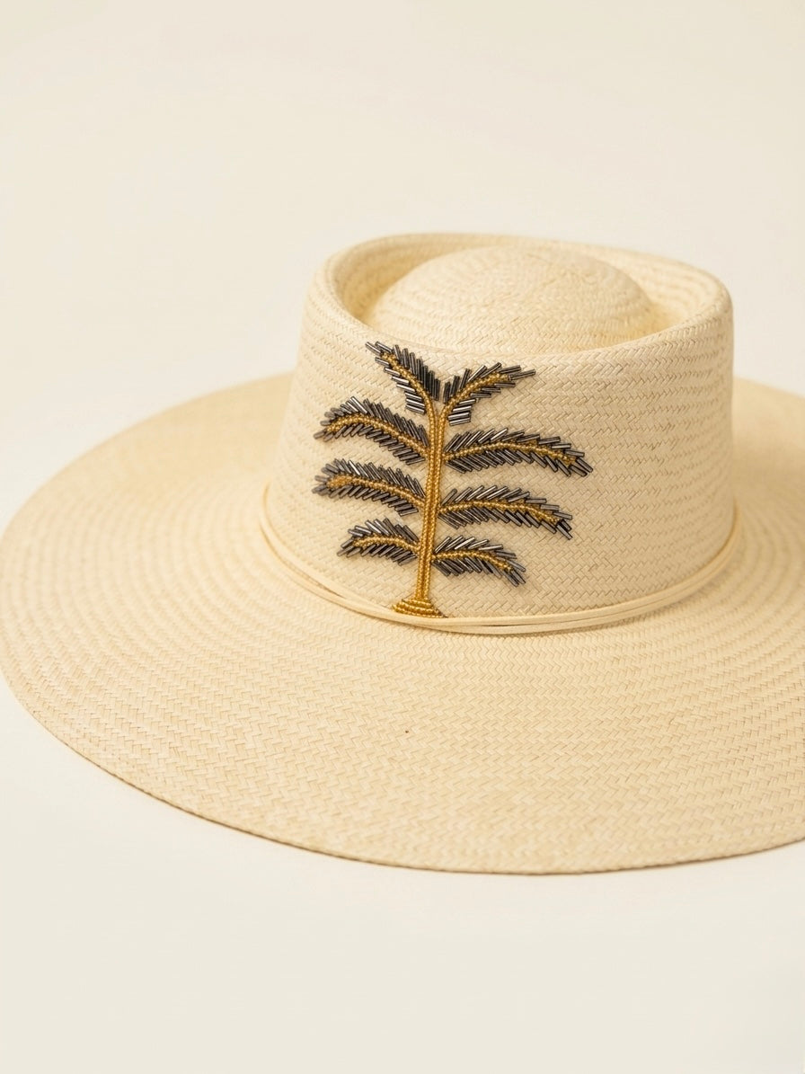 NATURAL PALM TREE HAT