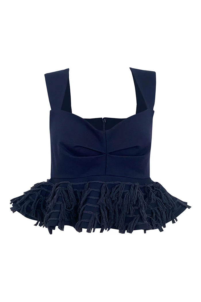 CARMELA BLUE NAVY TOP
