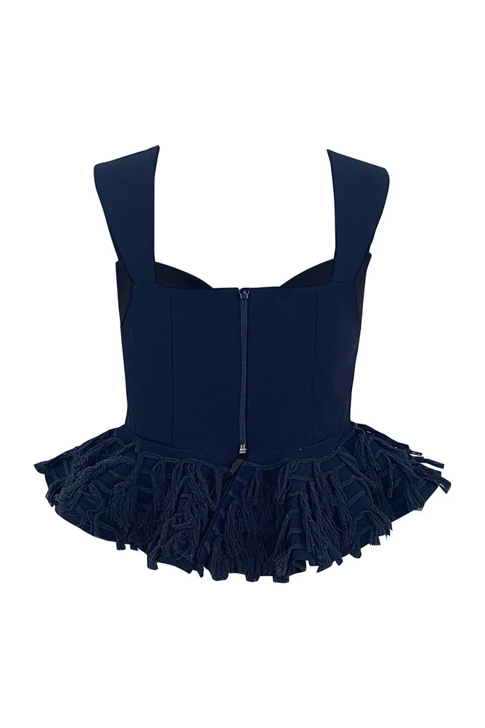CARMELA BLUE NAVY TOP