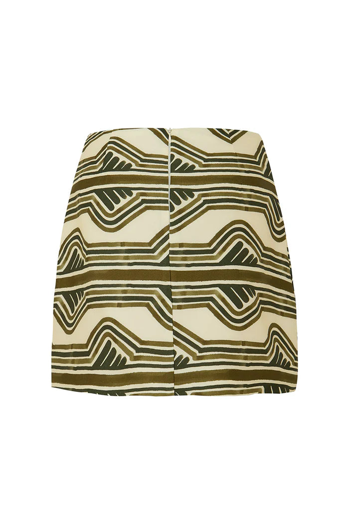 MOREN NATURAL PRINT SKIRT