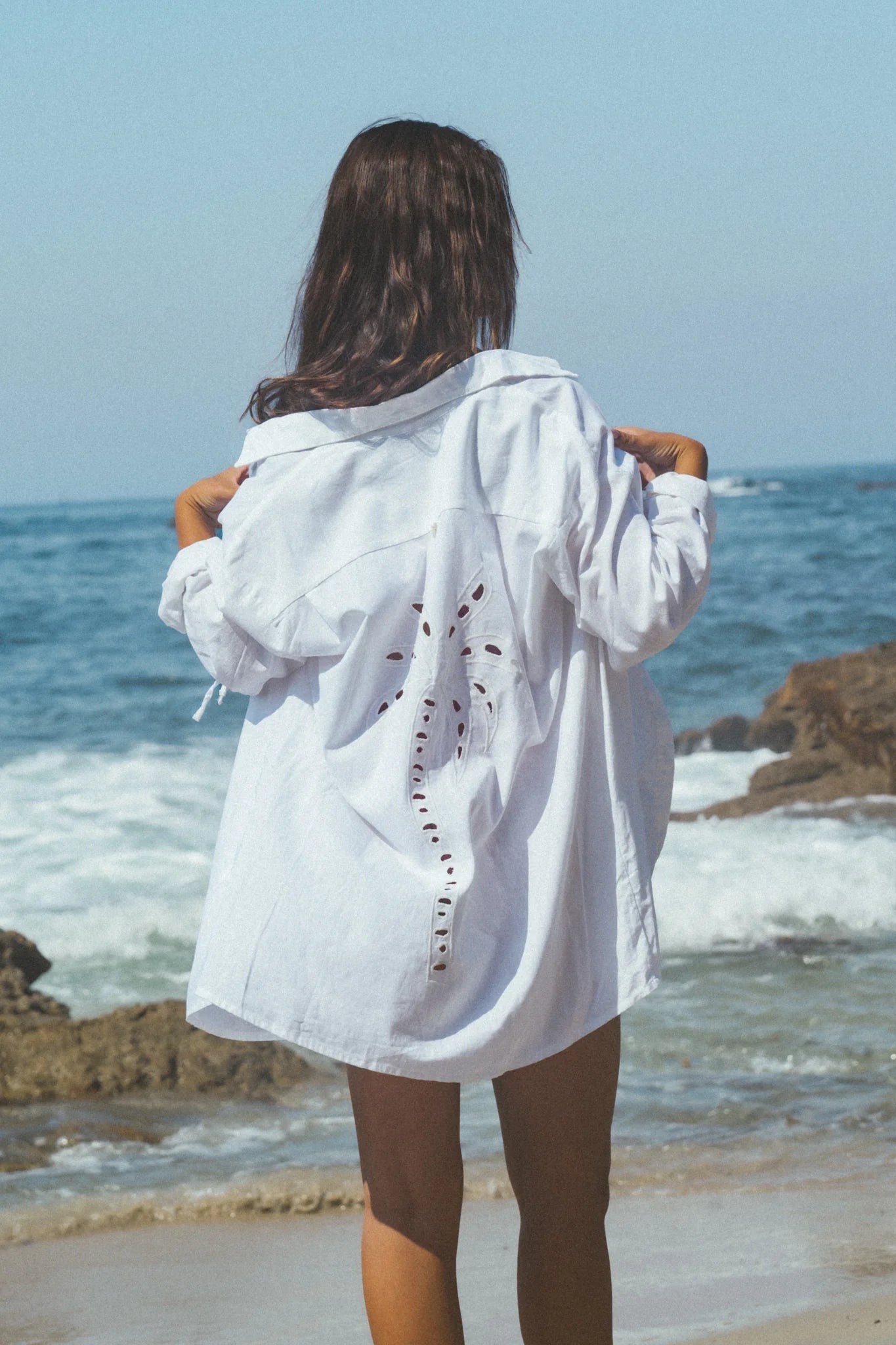 WHITE PALM SHIRT