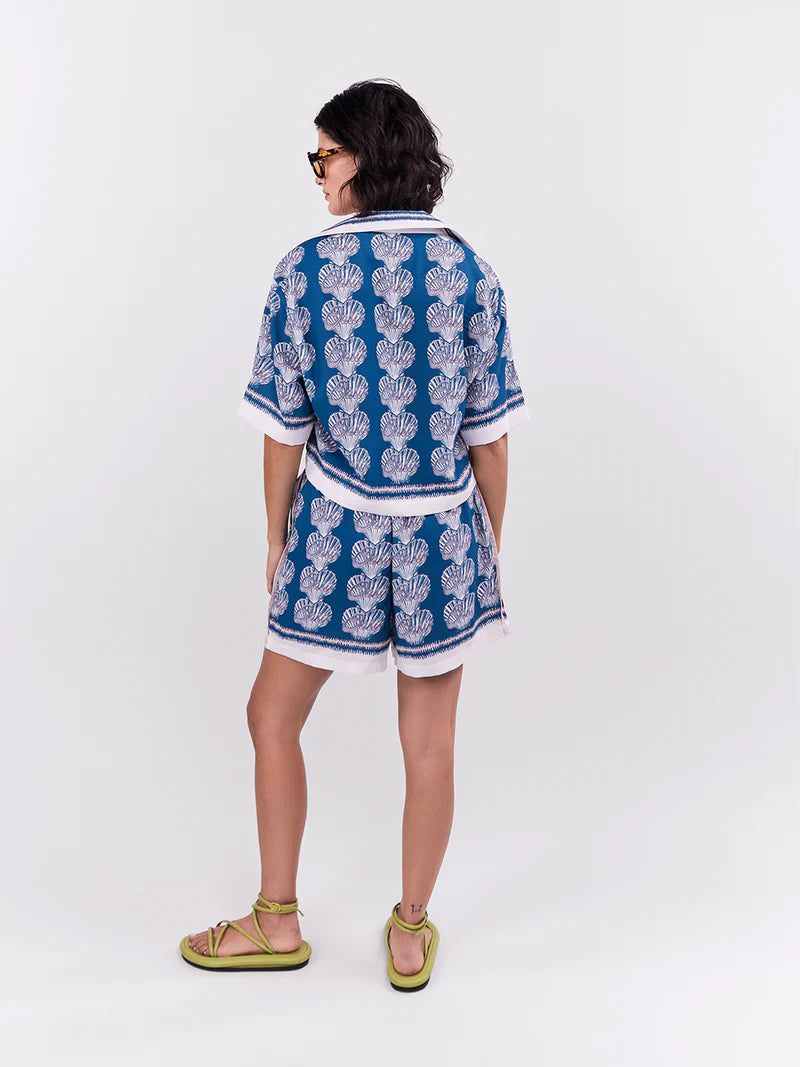 OASIS MINI BLOUSE BLUE