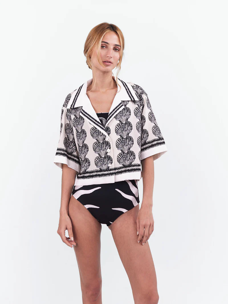 OASIS MINI BLOUSE BLACK