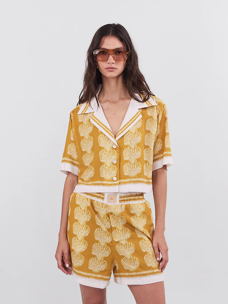OASIS MINI BLOUSE OCHRE