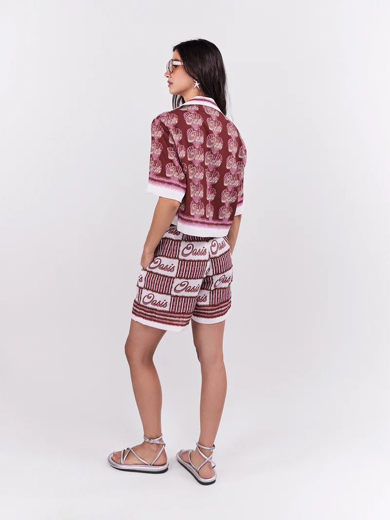 OASIS MINI BLOUSE TERRACOTTA