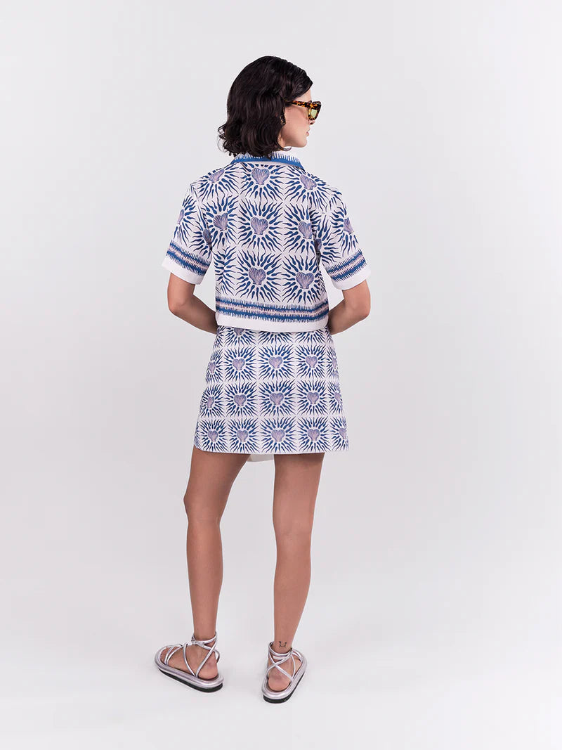 OASIS MINI SKIRT BLUE