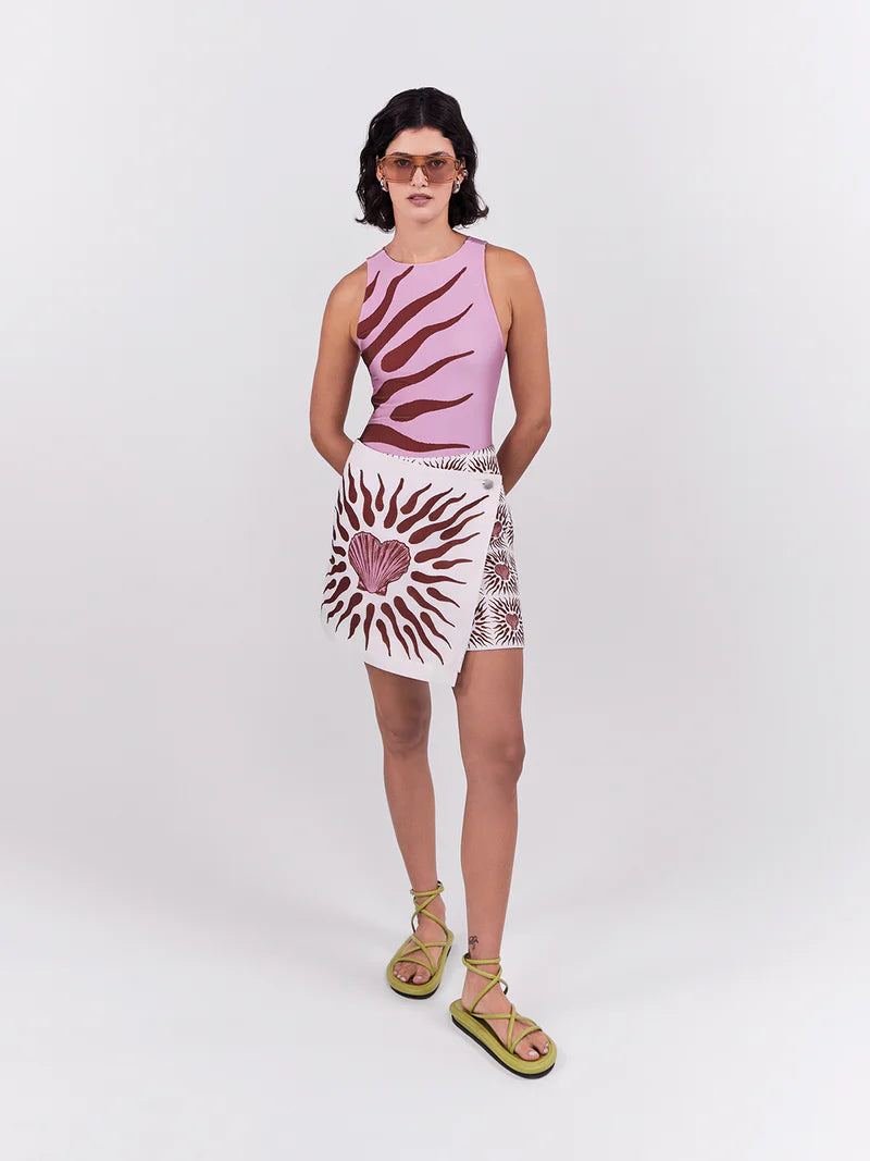 OASIS MINI SKIRT TERRACOTTA
