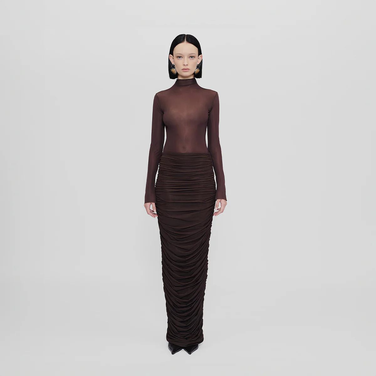AVRA BROWN SKIRT