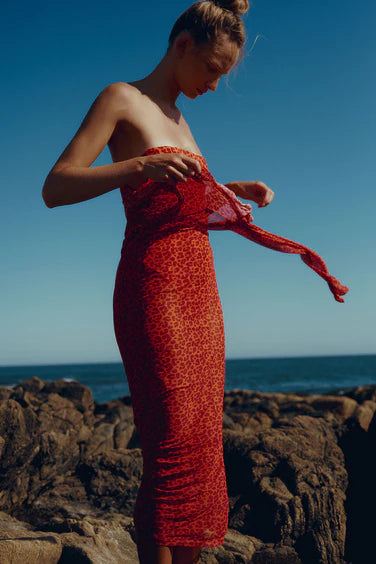 AMBER ROAR MAYA LONG DRESS