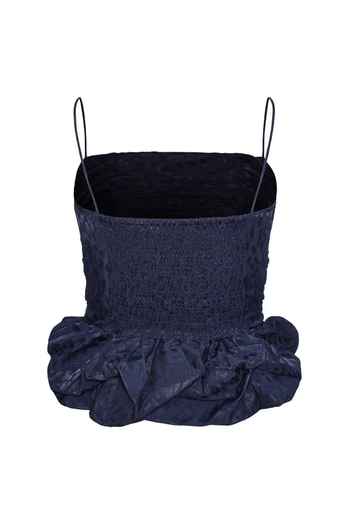 MAIA NAVY BLUE CROP TOP