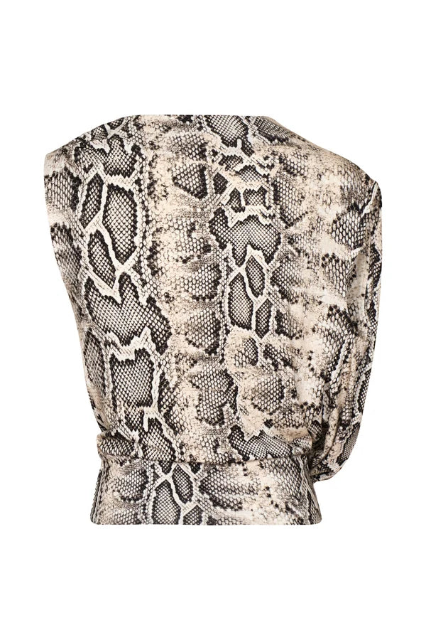 AURA JADE ANIMAL PRINT BLOUSE