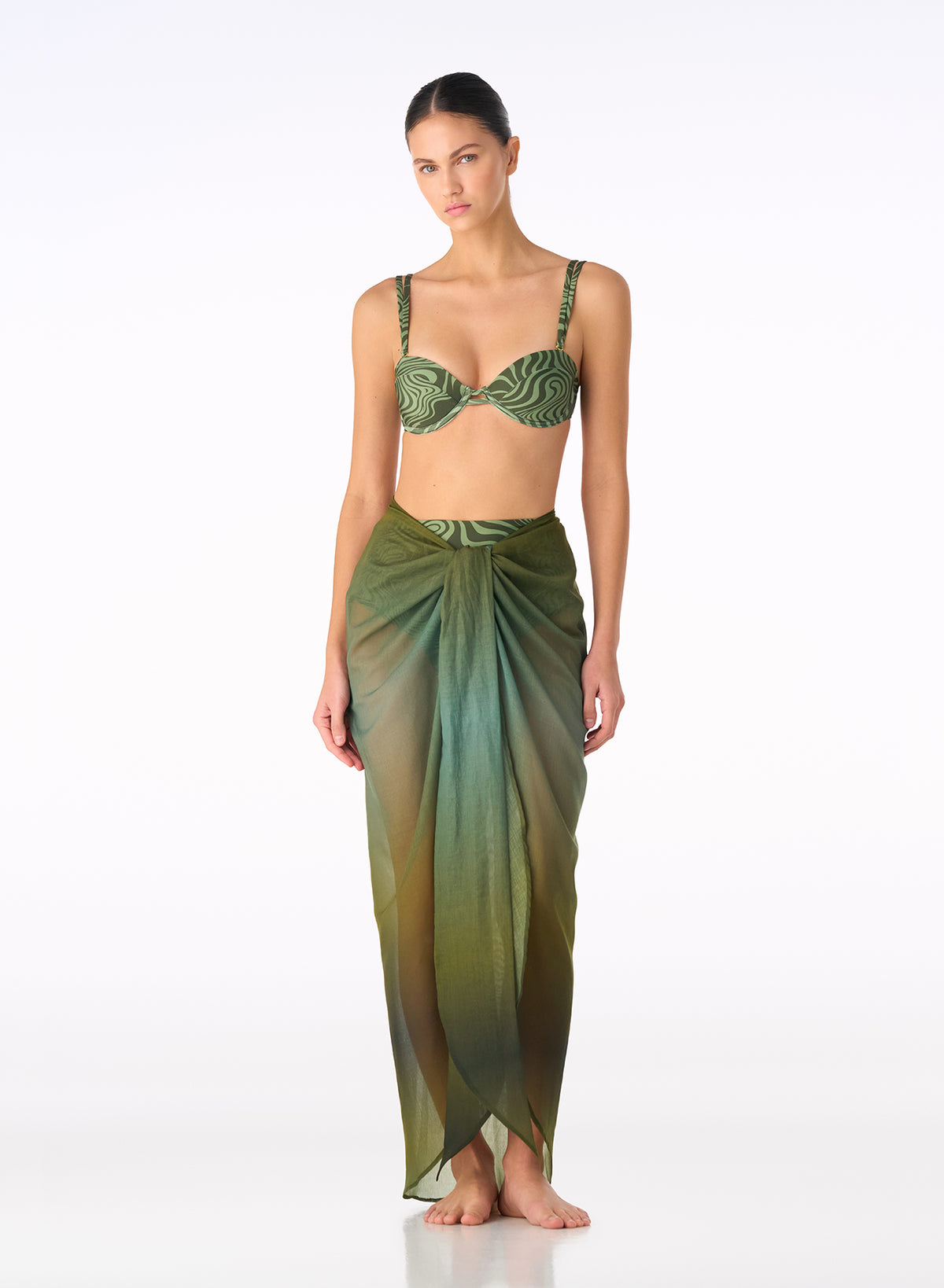 INDI OMBRE GREEN PAREO