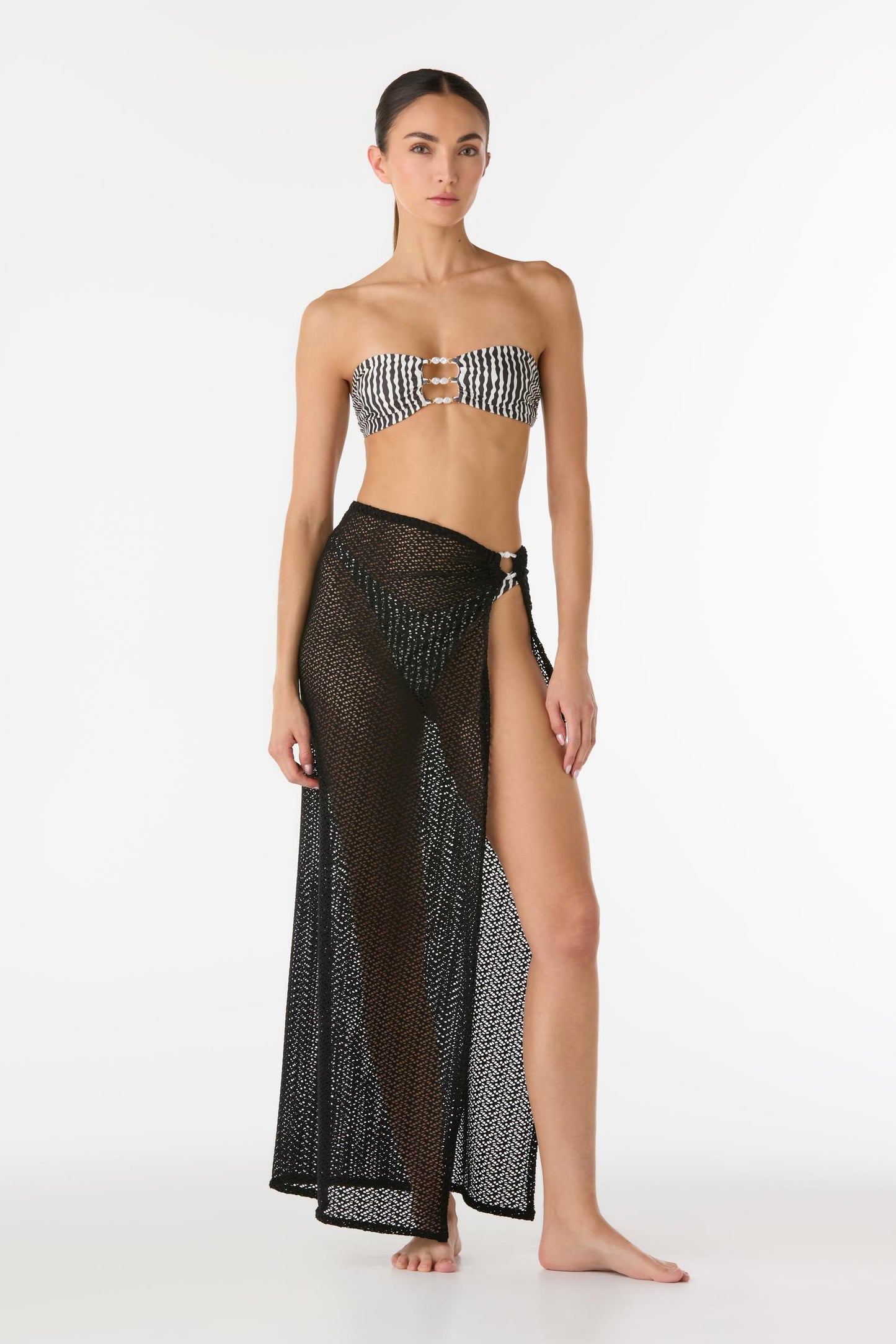 PERLA NILO BLACK PAREO
