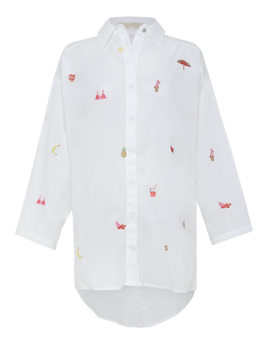 WHITE SHIRT WITH DESIGN