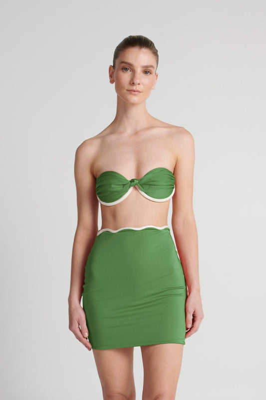 WAVE SKIRT GREEN