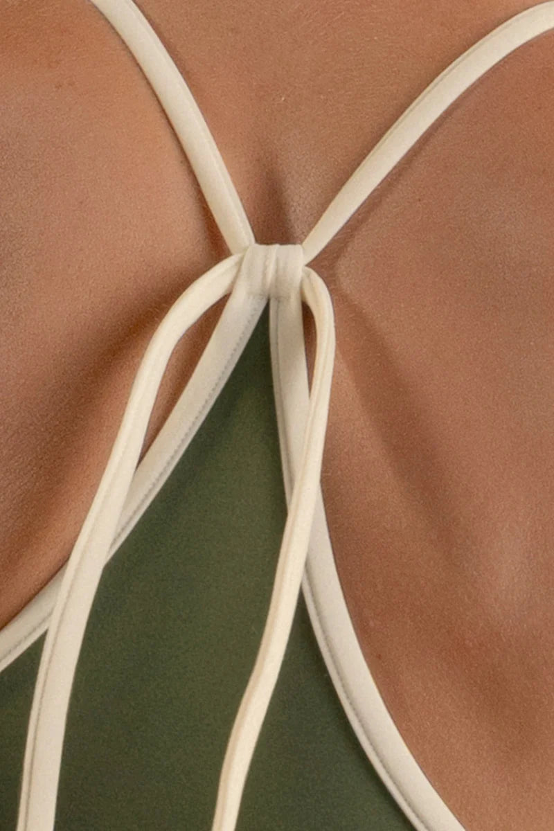HALTER GREEN ONE PIECE
