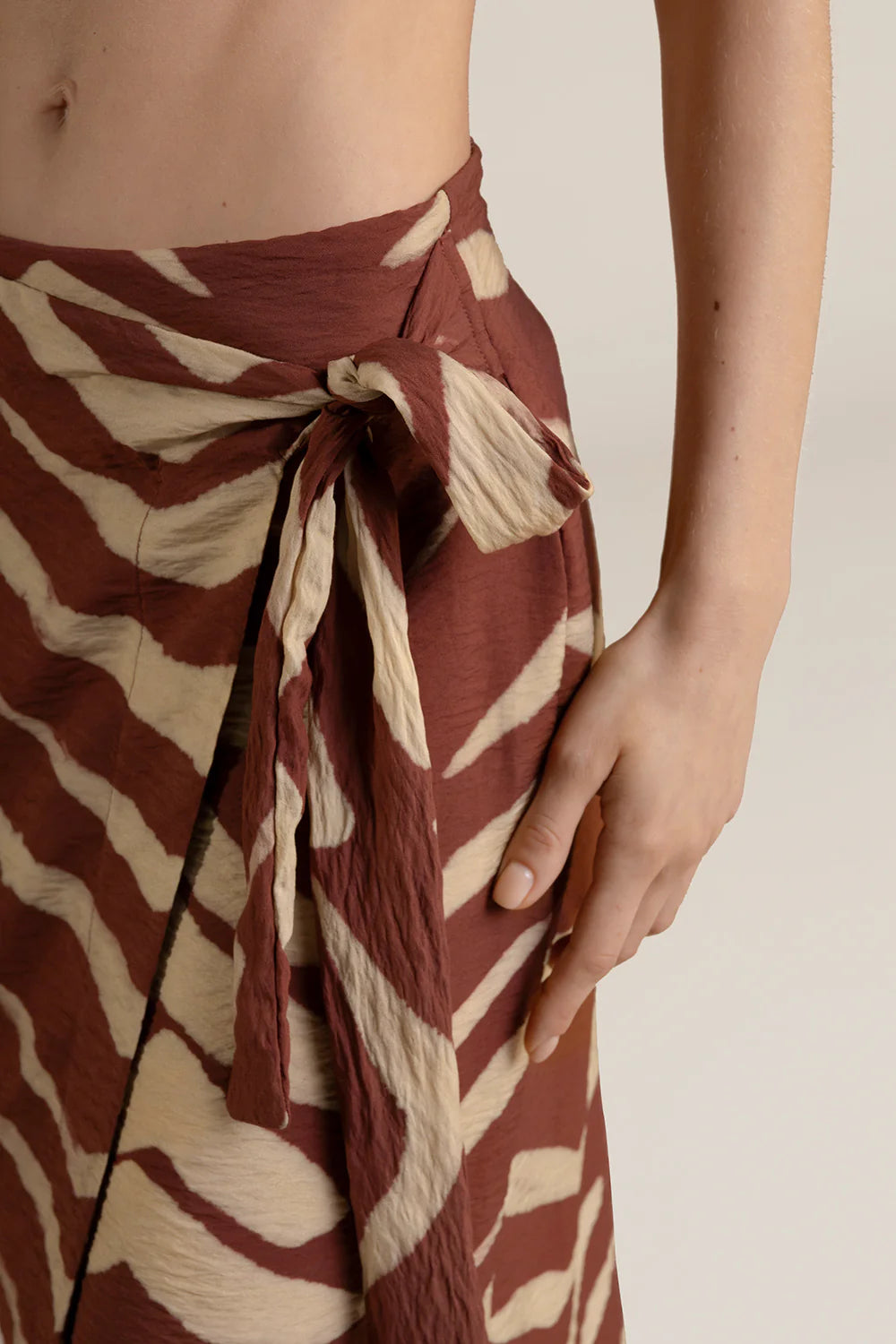 PRINT TERRACOTTA SKIRT