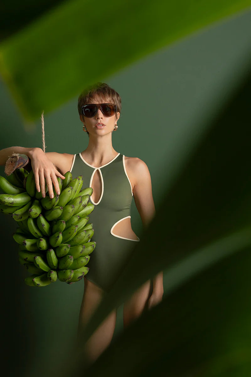 SINGLE COLOR GREEN TRIKINI
