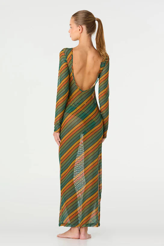 RETRO STRIDE MAYA LONG DRESS