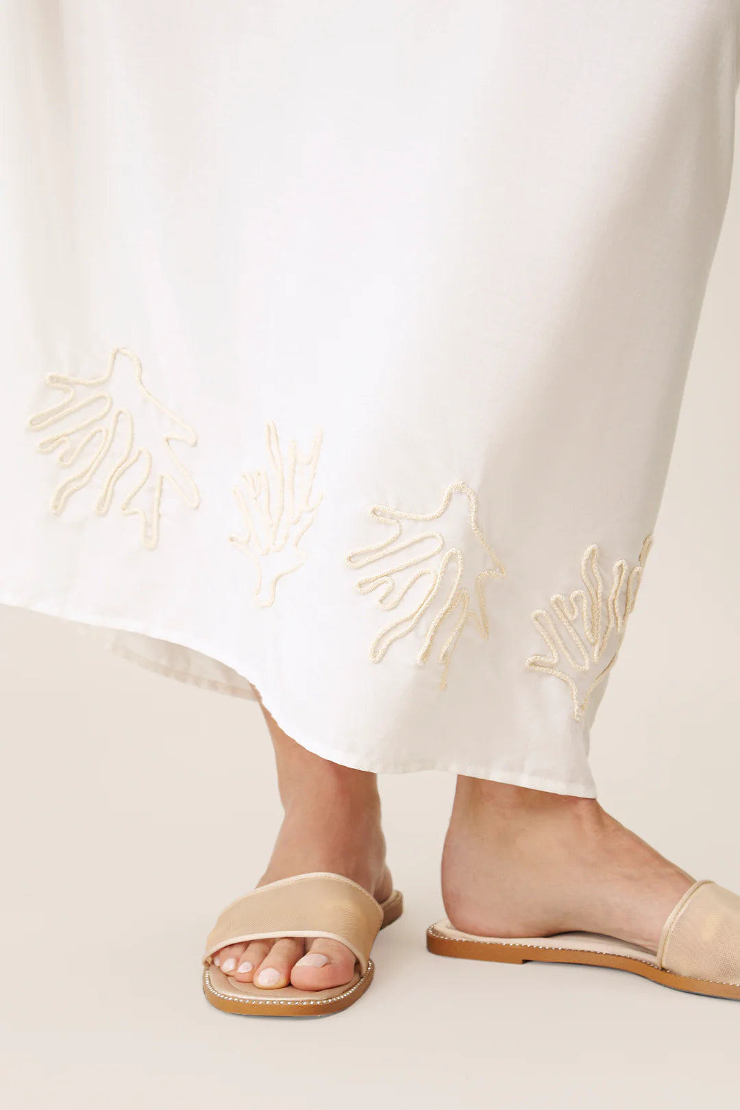 CORAL WHITE PAREO