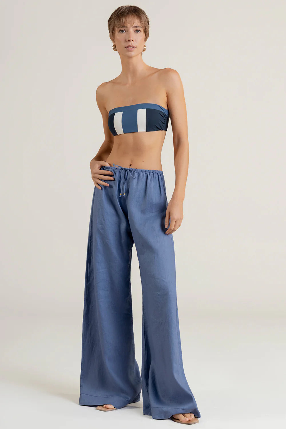BLUE LINEN SET