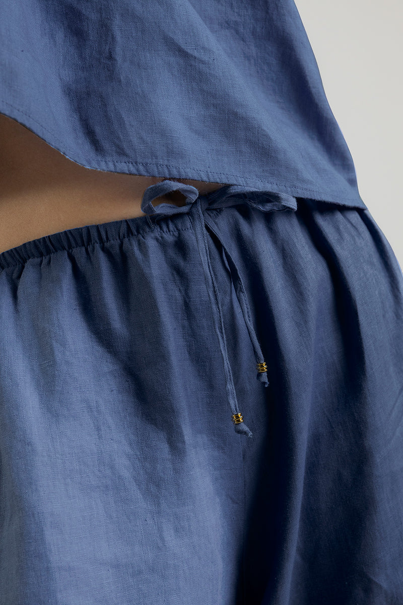 BLUE LINEN SET