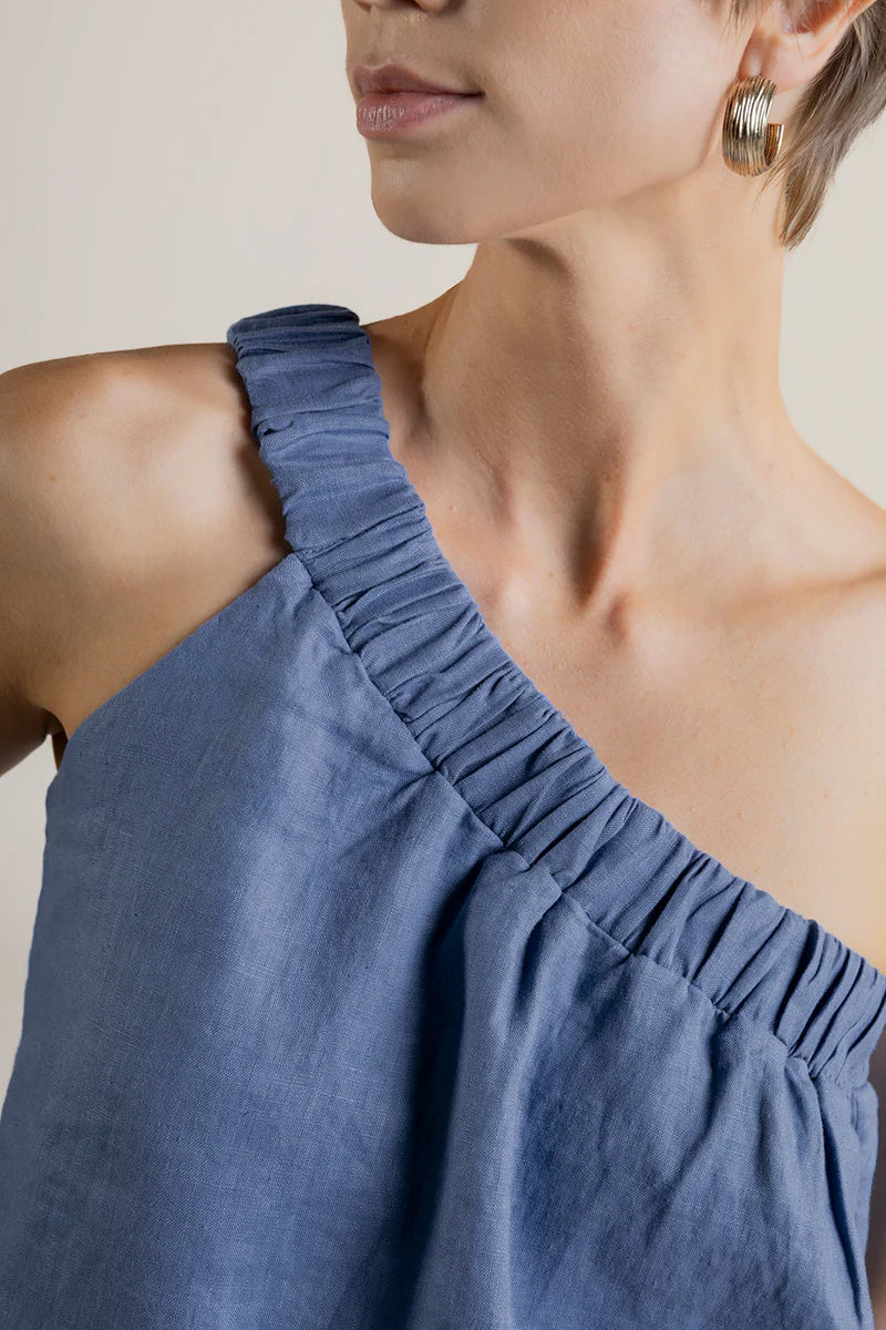 BLUE LINEN SET