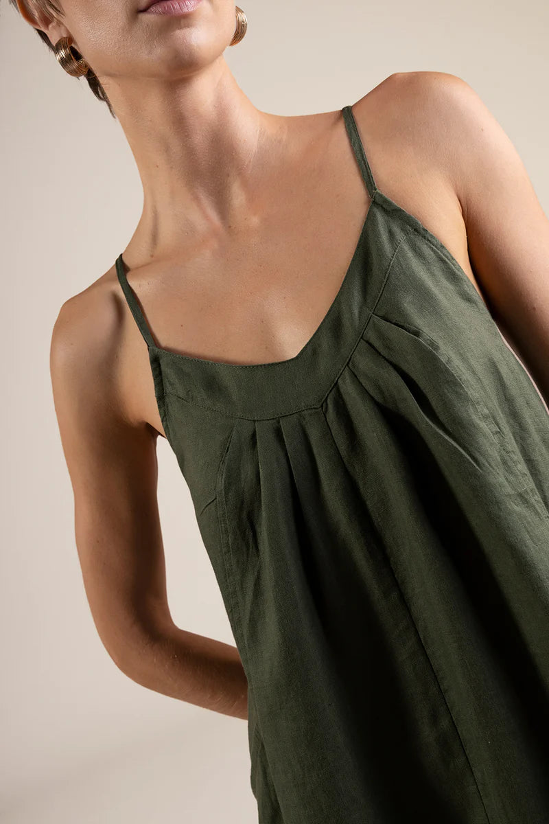 GREEN BALLOON DRESS
