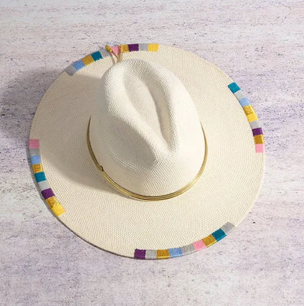 NATURAL WITH COLORS HAT