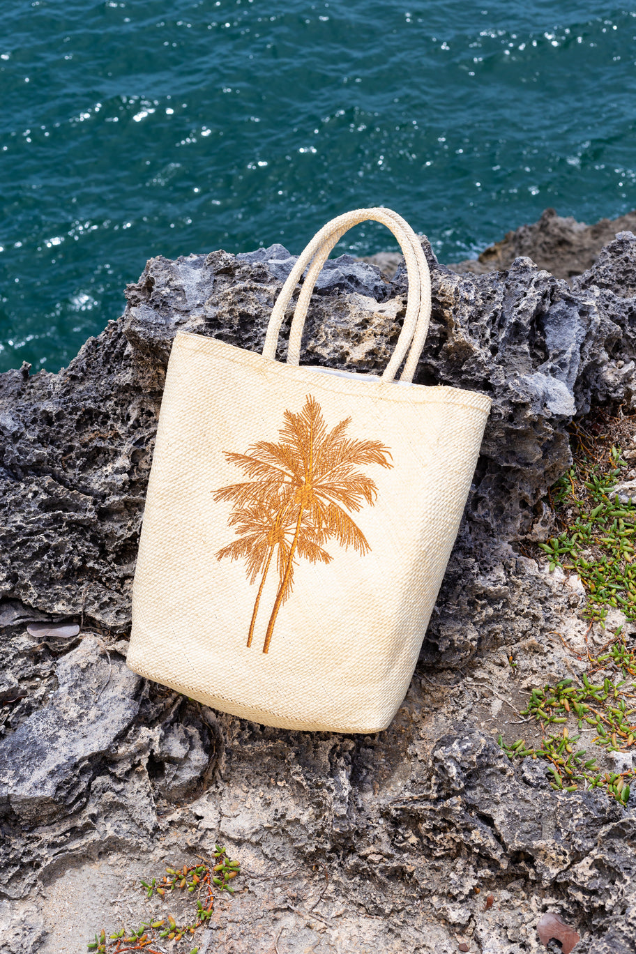 PALM BEACH TOTE BAG OCRE