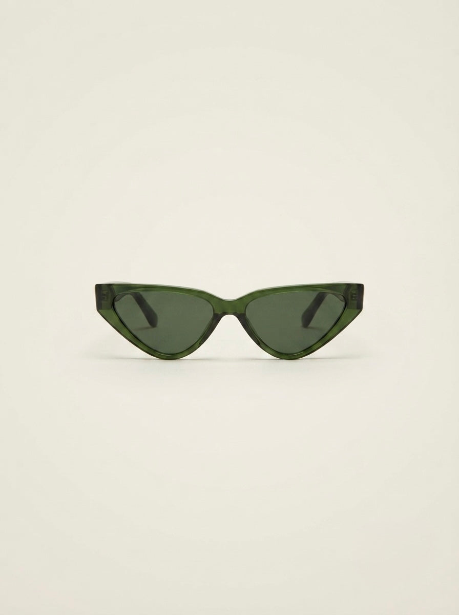 CAT EYE GREEN SUNGLASSES