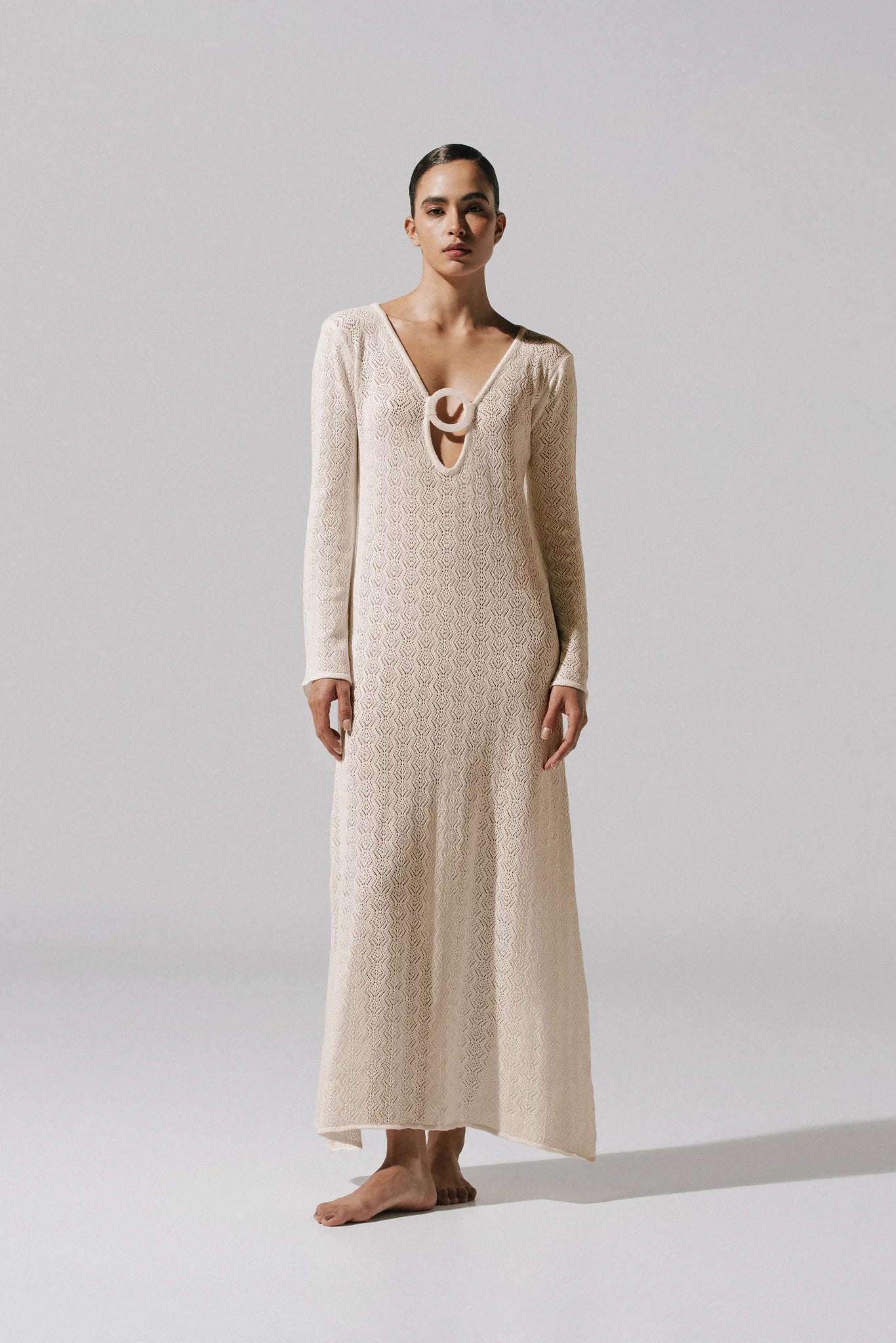 MOON IVORY MAXI DRESS