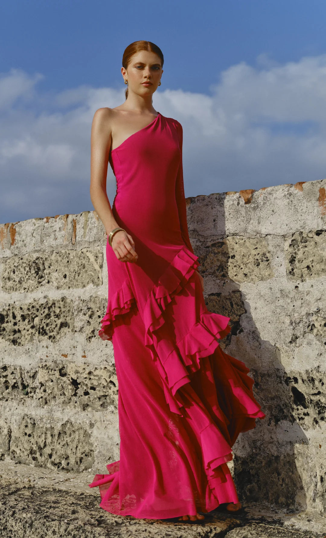 GLOWVINE MAGENTA MAXI DRESS