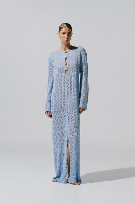 MAMU MAXI BABY BLUE DRESS