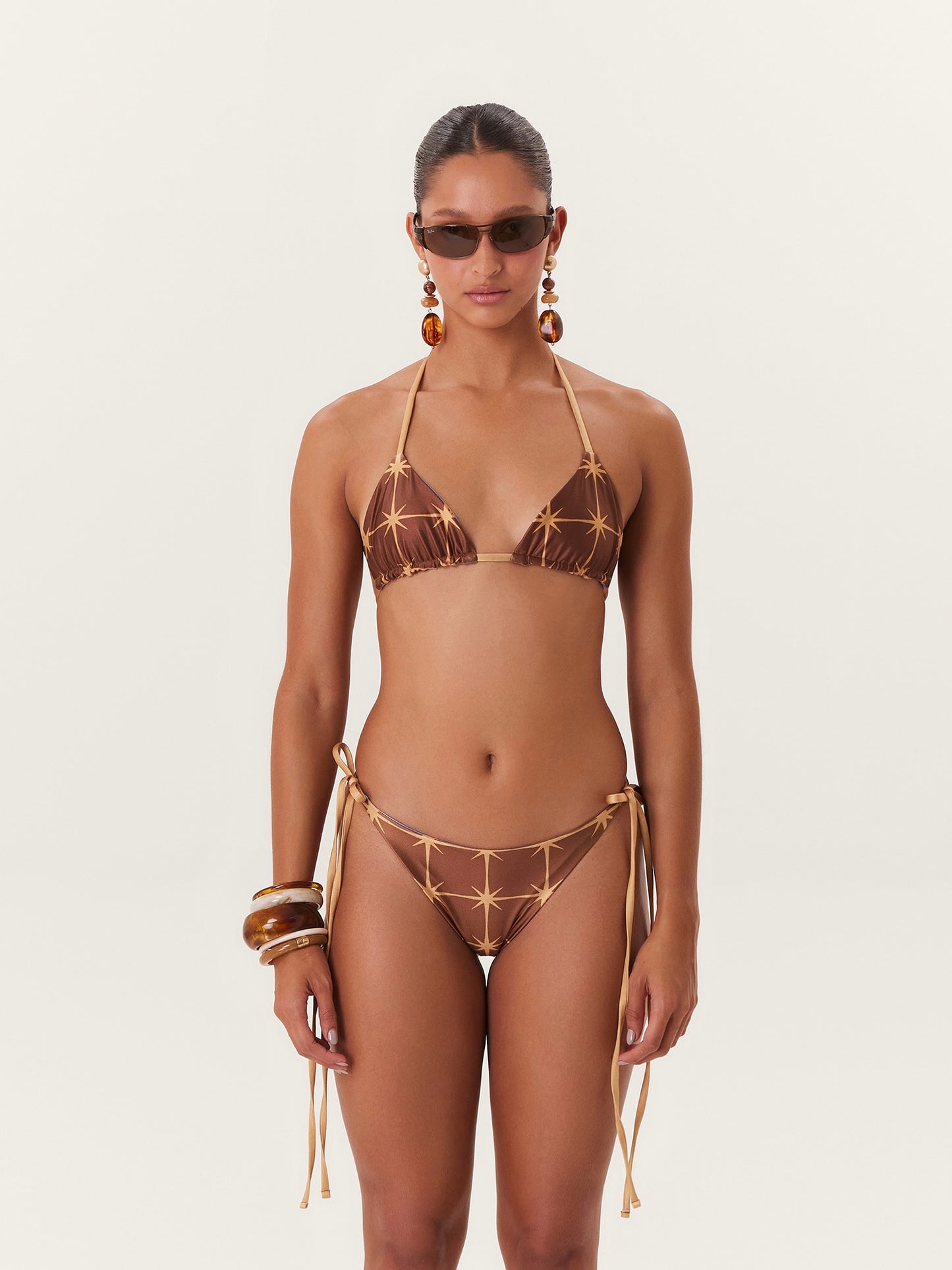 TROPICAL LOW WAIST BIKINI BLUE